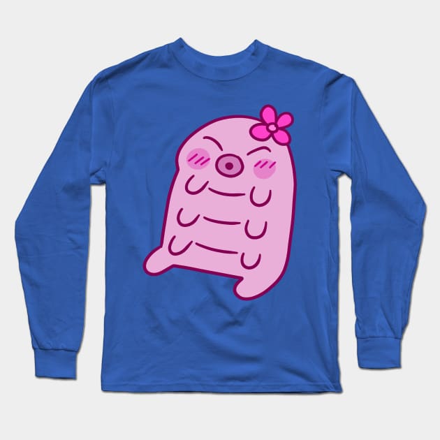 Pink Waterbear Long Sleeve T-Shirt by saradaboru